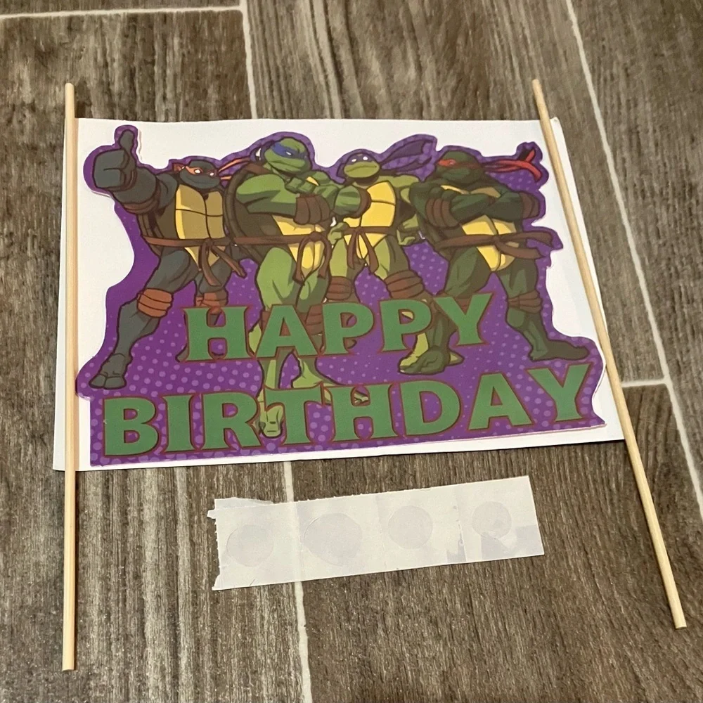 Teenage Mutant Ninja Turtles Birthday Cake Topper